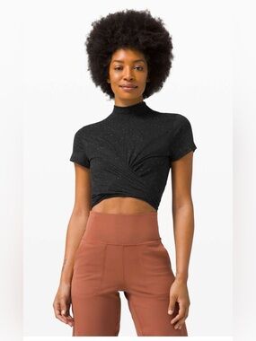 Lululemon Time to Restore Mock Neck Short Sleeve